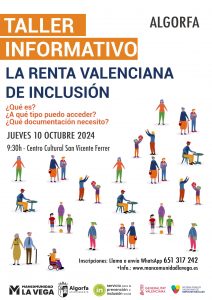 Taller Renta Valenciana de Inclusión. Algorfa