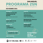 PROGRAMA ACTIVIDADES CON MOTIVO DEL 25 DE NOVIEMBRE SAN MIGUEL DE SALINAS